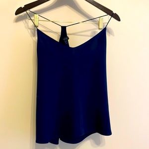 J crew, size 8, navy silk tank